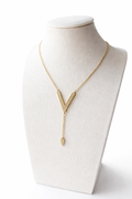 v shape necklace.