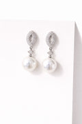 silver pearl earrings